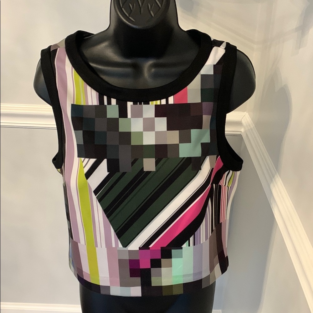Trina Turk Geometric Print Sleeveless Top Size M
